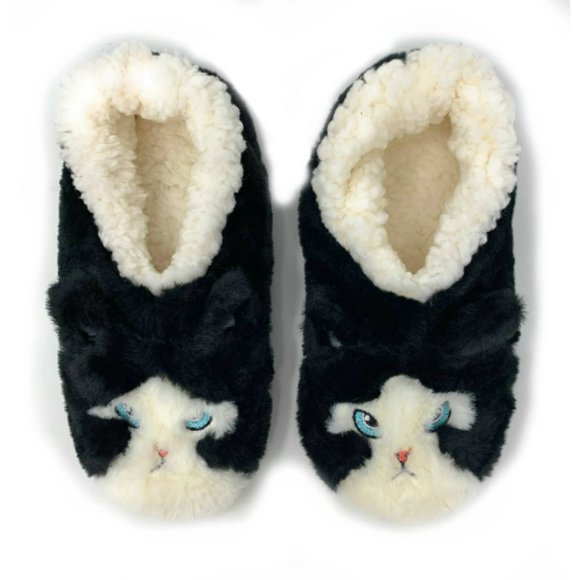 Good Kitty | Women's Funny Fluffy House Sherpa Slippers - Picture 2 of 2